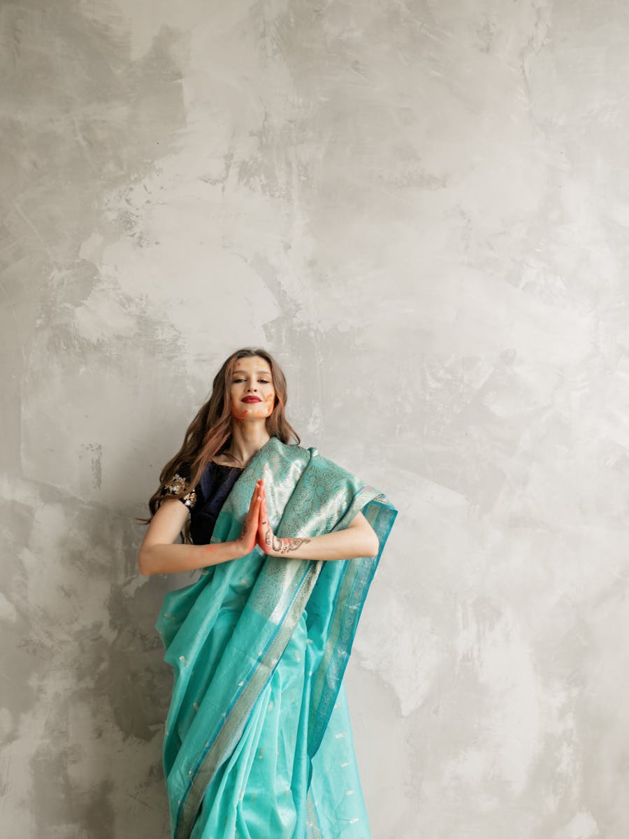 Coral Bridal Silk Saree