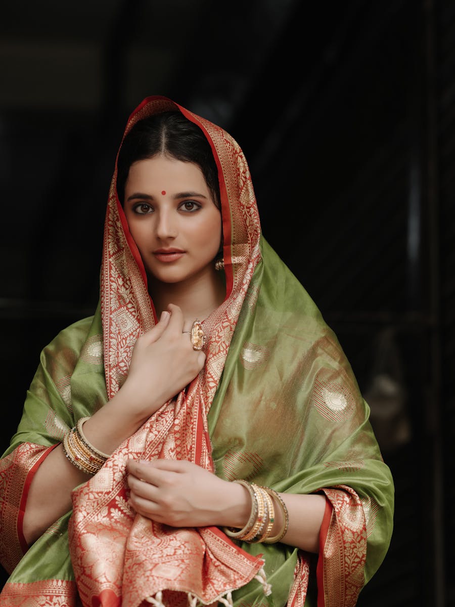 Emerald Designer Saree